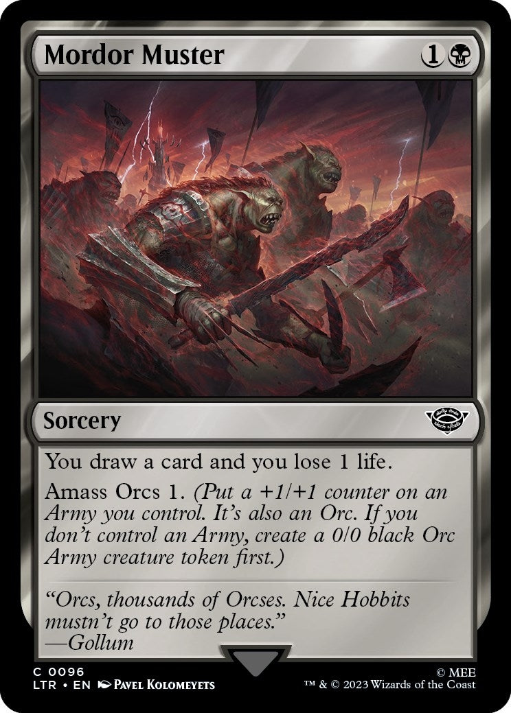 Mordor Muster [The Lord of the Rings: Tales of Middle-Earth]