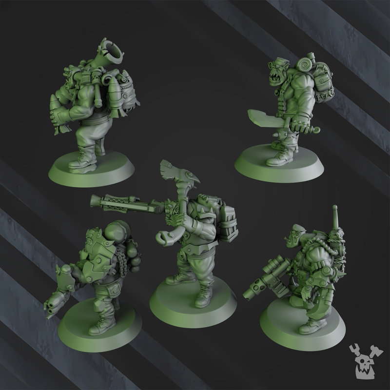 Blak Orks Mob | DakkaDakka | Grim Dark | Fantasy | One Page Rules