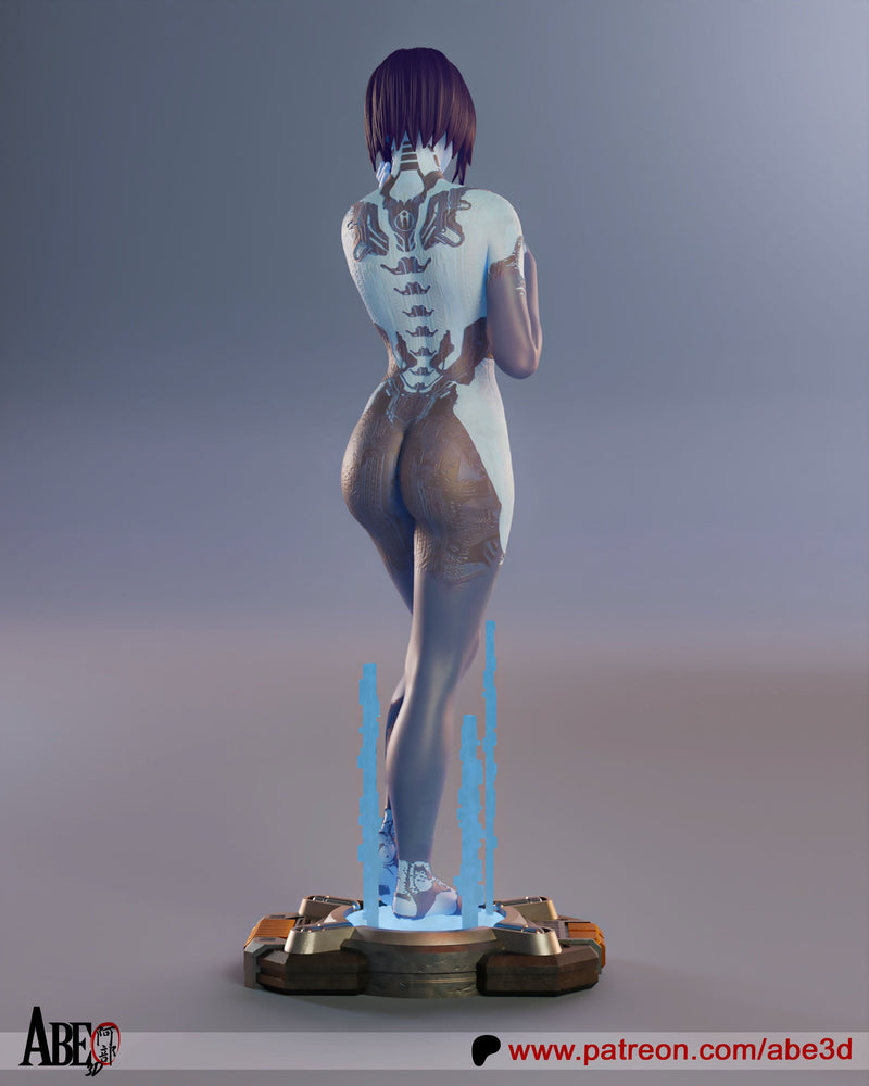 Cortana Resin Statue - view 4