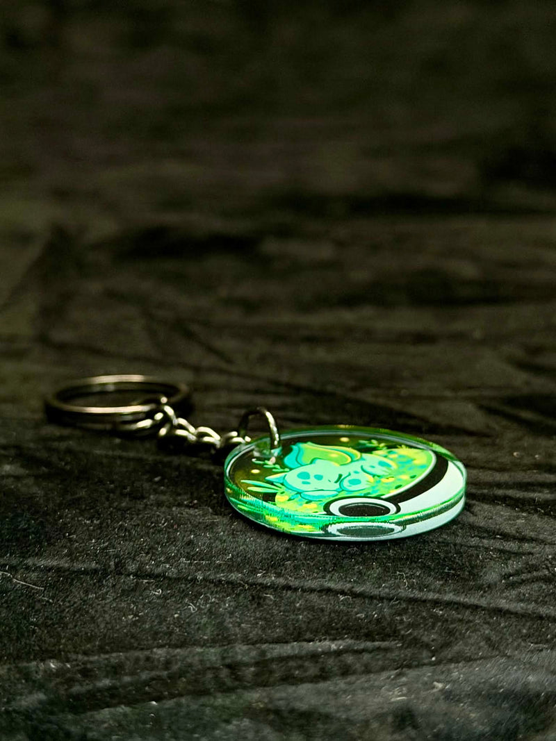 Bulbasaur Pokeball Acrylic Keychain