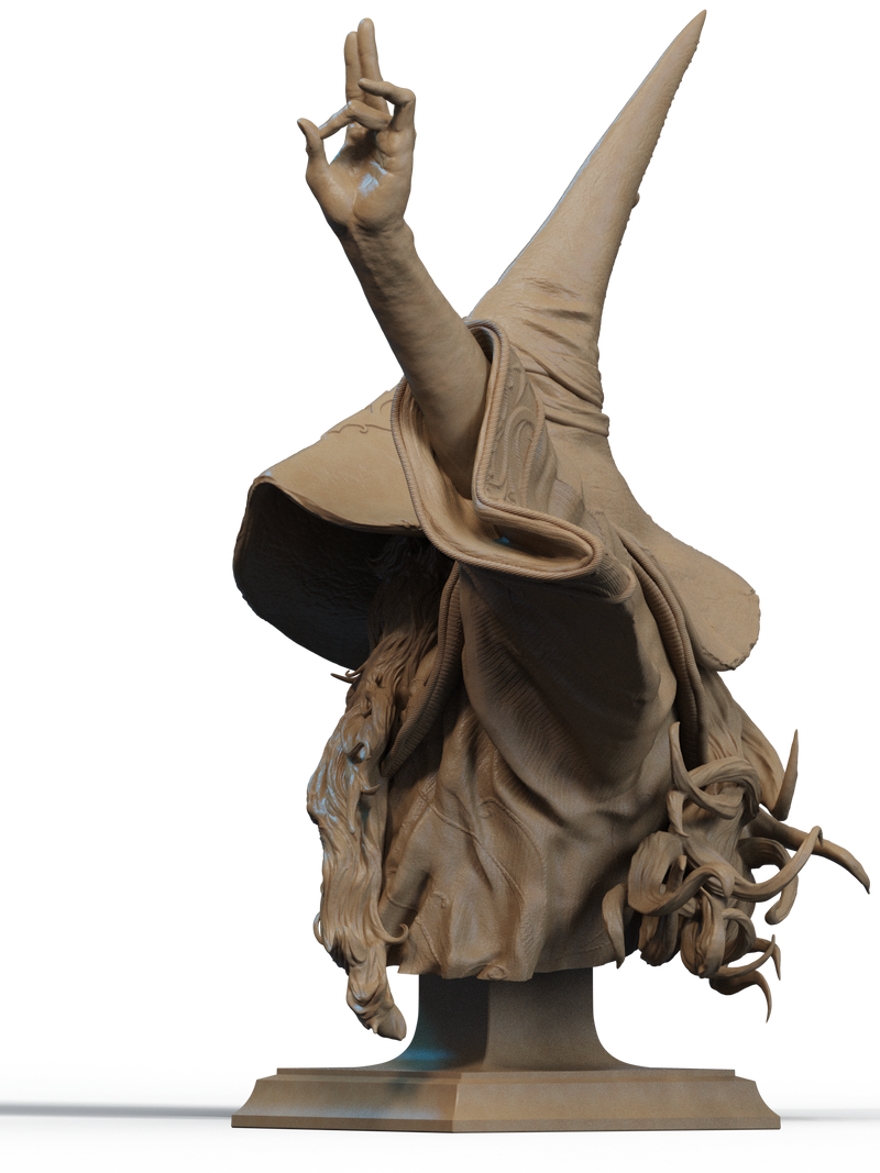 The Legendary Merlin Resin Bust - view 2