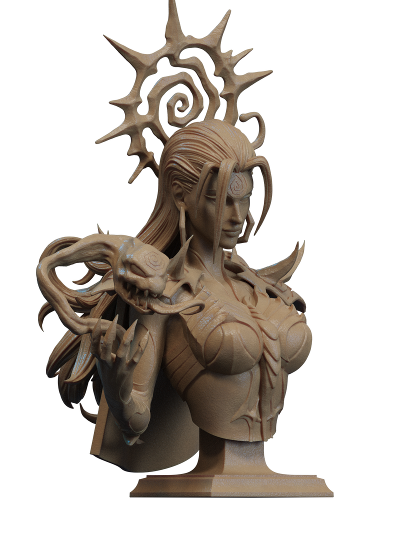 Hela Resin Bust - view 2