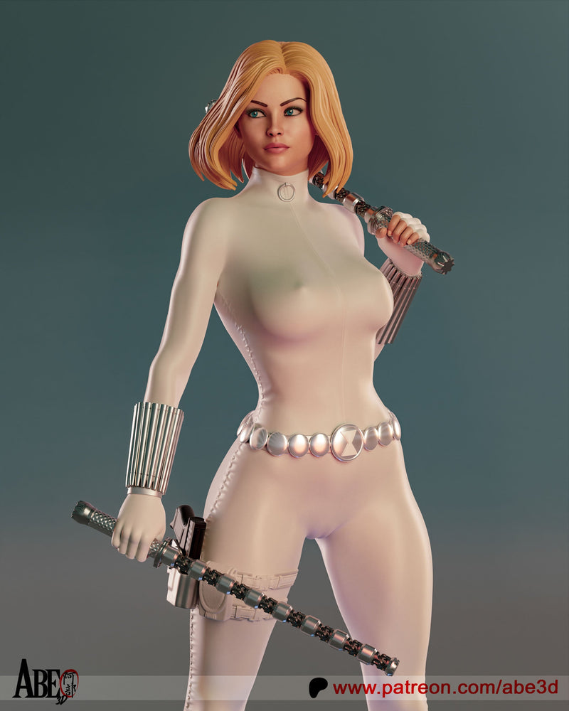 White Widow Resin Statue - view 7