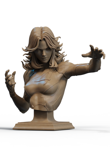 Invisible Woman Resin Bust - Design 1 - view 1