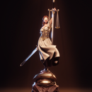 Justice Resin Statue - view 2