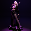 Nun with Gun Resin Statue - view 5