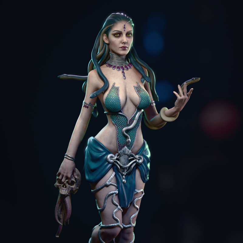 Medusa Resin Statue - Design 1 - view 5