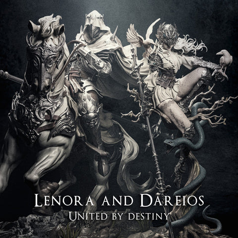 Lenora and Dareios Resin Diorama - view 1