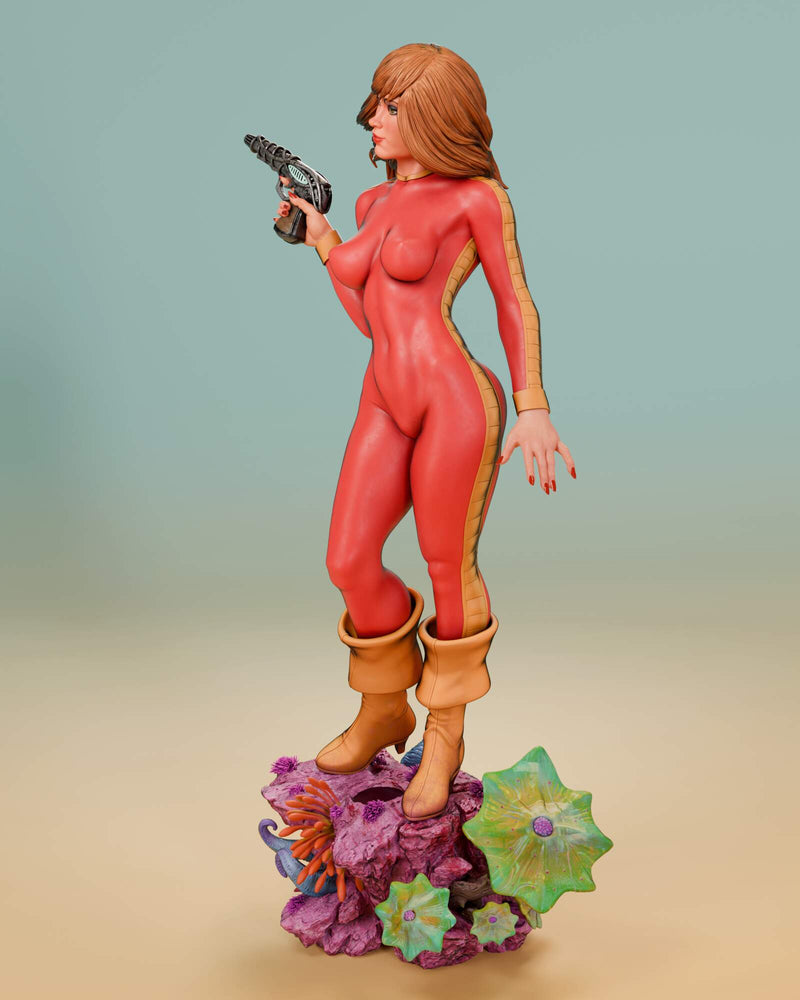 Barbarella Resin Statue - view 5