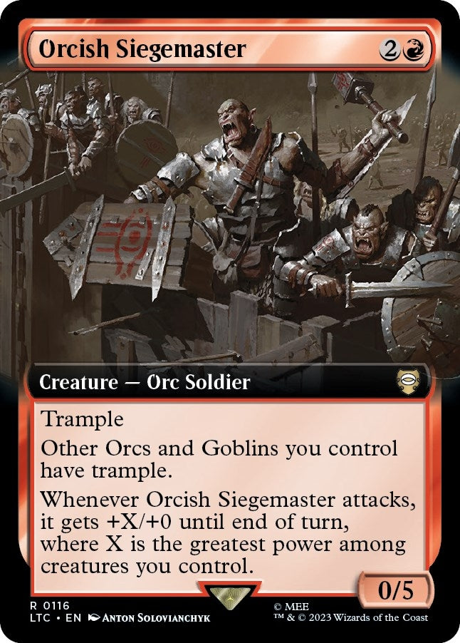 Orcish Siegemaster Extended Art (116) [LTC]