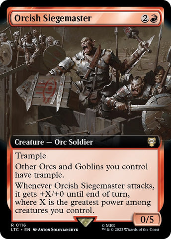 Orcish Siegemaster Extended Art (116) [LTC]