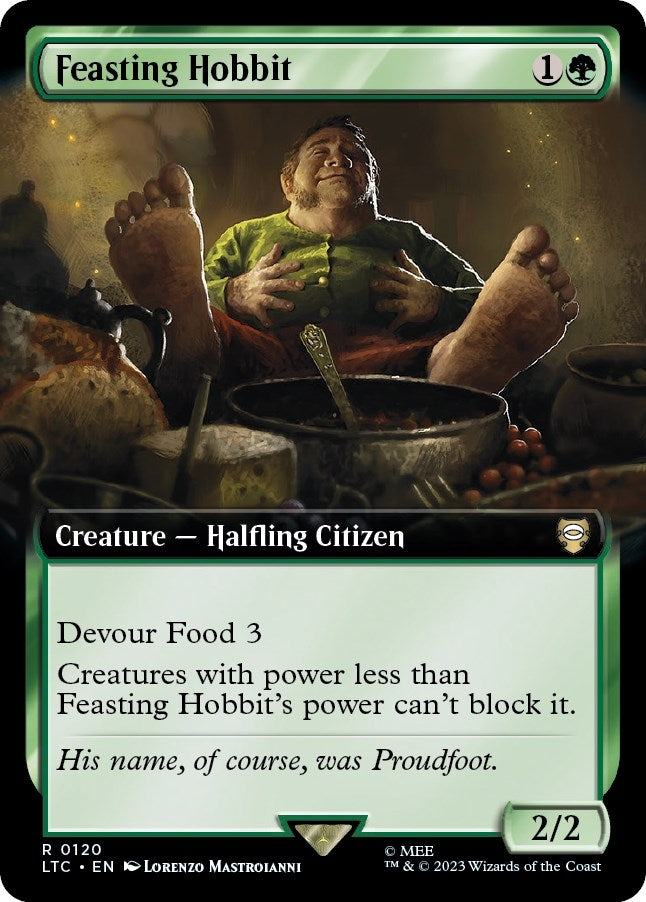 Feasting Hobbit Extended Art (120) [LTC]