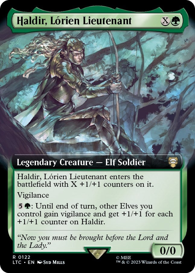 Haldir Lorien Lieutenant Extended Art (122) [LTC]