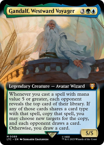 Gandalf Westward Voyager Extended Art (89) [LTC]