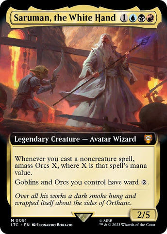 Saruman the White Hand Extended Art (91) [LTC]