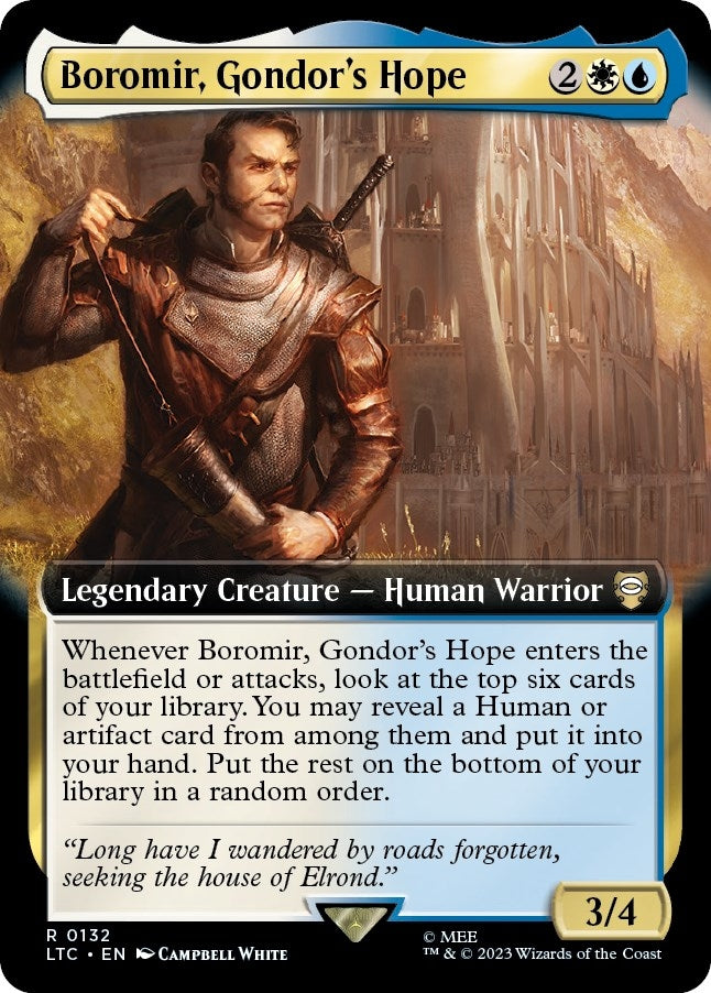 Boromir Gondors Hope Extended Art (132) [LTC]