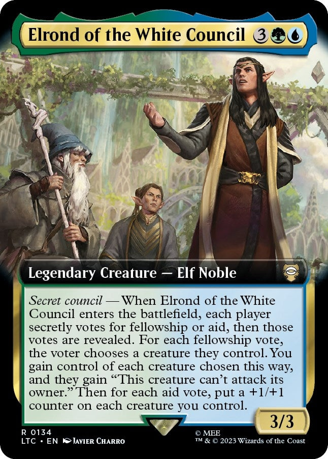Elrond of the White Council Extended Art (134) [LTC]