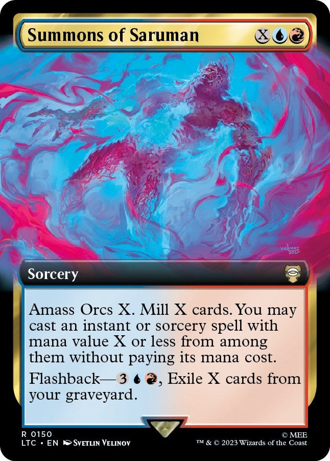 Summons of Saruman Extended Art (150) [LTC]