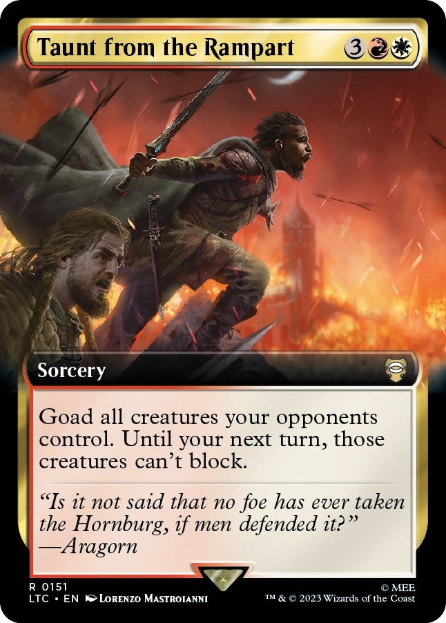 Taunt from the Rampart Extended Art (151) [LTC]