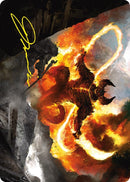 The Balrog Flame of Udun Art Card Gold Stamped Signature (36) [ASLTR]