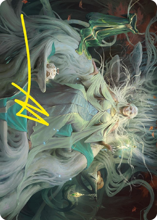 Galadriel Gift Giver Art Card Gold Stamped Signature (35) [ASLTR]