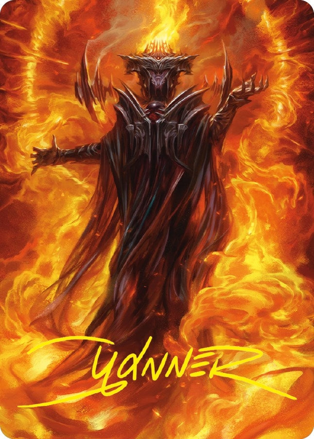 Sauron the Dark Lord Art Card Gold Stamped Signature (21) [ASLTR]
