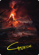 Valley of Gorgoroth Art Card Gold Stamped Signature (80) [ASLTR]