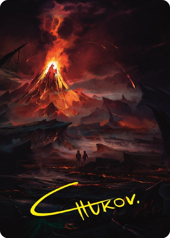 Valley of Gorgoroth Art Card Gold Stamped Signature (80) [ASLTR]