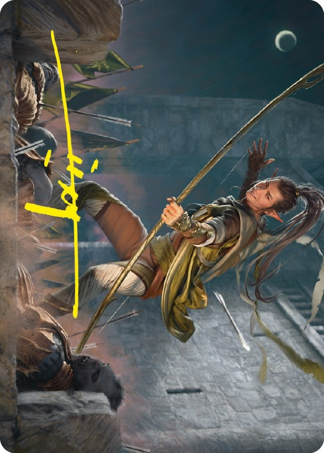 Legolas Counter of Kills Art Card Gold Stamped Signature (17) [ASLTR]