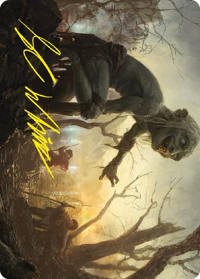 Smeagol Helpful Guide Art Card Gold Stamped Signature (24) [ASLTR]