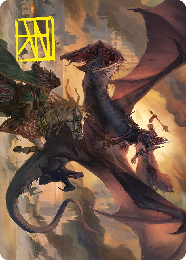 Witch king Bringer of Ruin Art Card Gold Stamped Signature (34) [ASLTR]