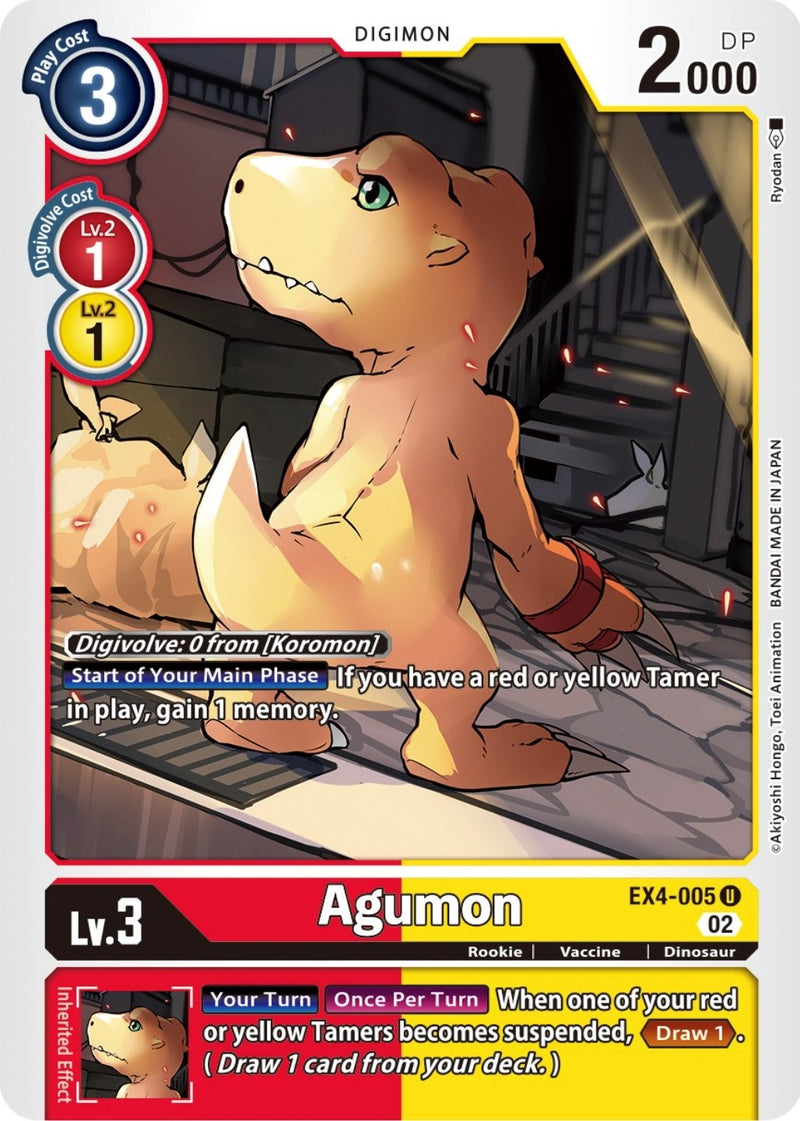 Image for Agumon - EX4-005 [Alternative Being Booster]
