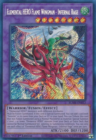 Elemental HERO Flame Wingman Infernal Rage (BLMR-EN012) [BLMR]