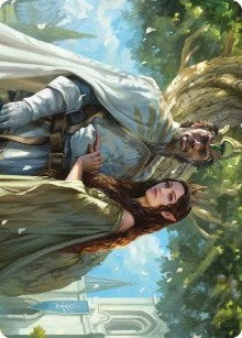 Aragorn and Arwen Wed Art Card (33) [ASLTR]