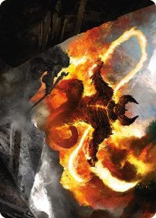 The Balrog Flame of Udun Art Card (36) [ASLTR]