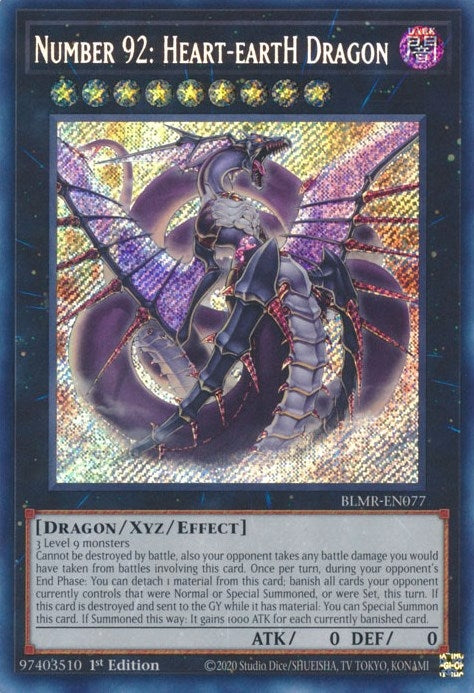 Number 92 Heart eartH Dragon (BLMR-EN077) [BLMR]
