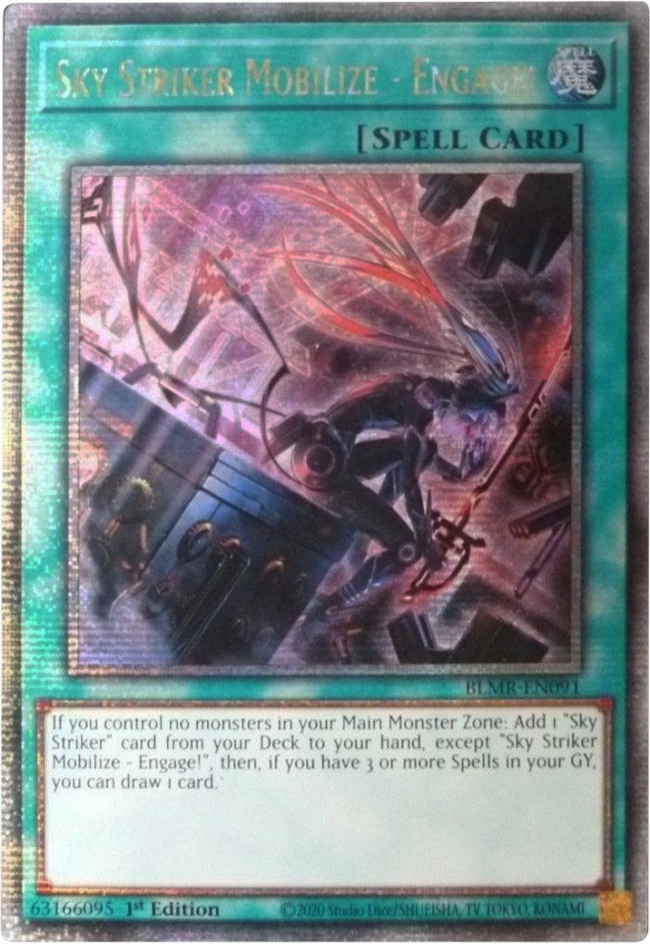 Sky Striker Mobilize Engage Quarter Century Secret Rare (BLMR-EN091) [BLMR]