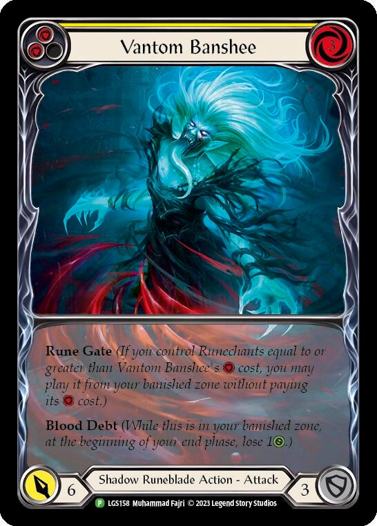 Image for Vantom Banshee (Yellow) (Extended Art) [Flesh and Blood: Promo Cards]