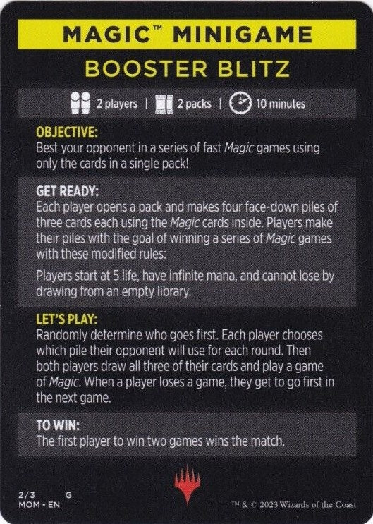 Magic Minigame Booster Blitz (2) [MOM]