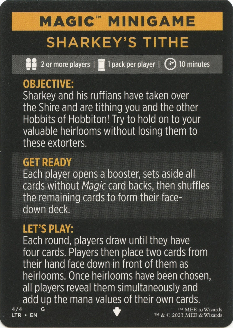 Magic Minigame Sharkeys Tithe (4) [LTR]