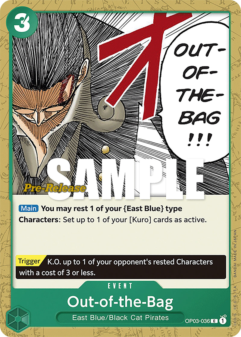 Out of the Bag (OP03-036) [OP03 PRE]