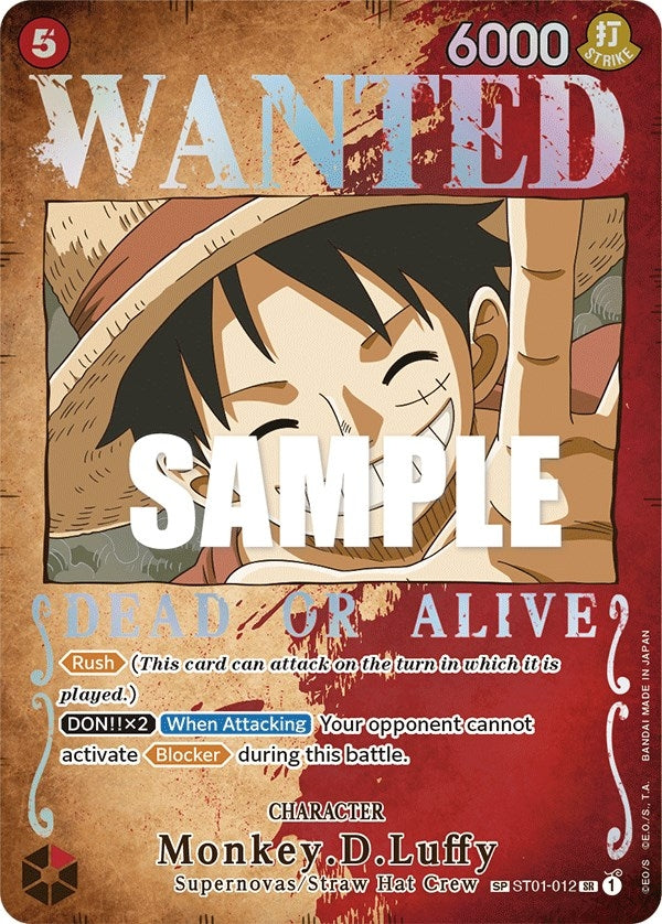 MonkeyDLuffy Wanted Poster (ST01-012) [OP03]