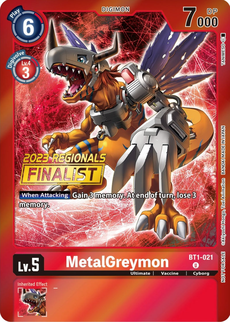 Image for MetalGreymon - BT1-021 (2023 Regionals Finalist) [Release Special Booster]