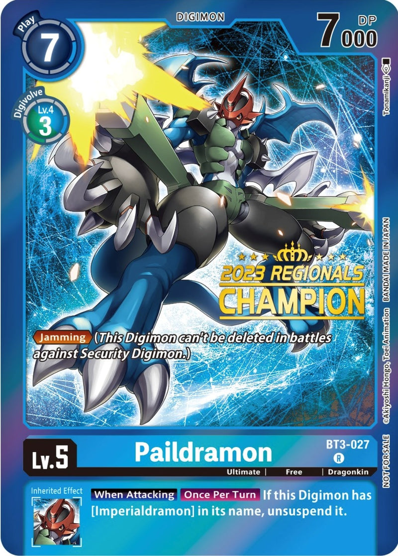 Image for Paildramon (2023 Regionals Champion) [Release Special Booster]