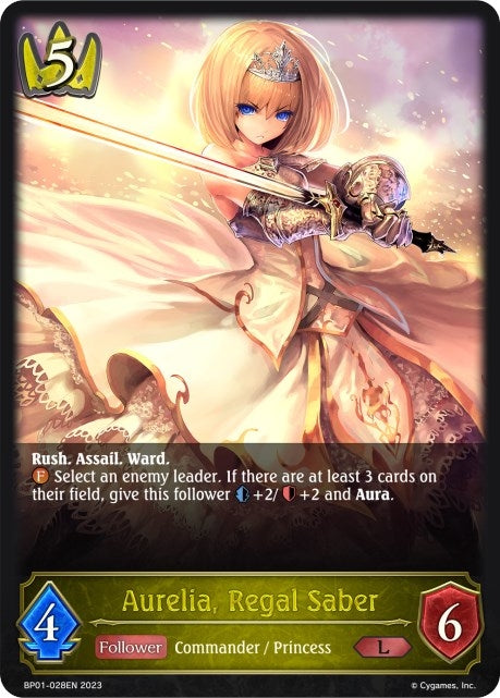 Aurelia Regal Saber (BP01-028EN) [BP01]