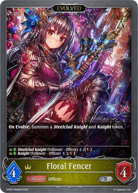 Floral Fencer Evolved (SD02-004EN) [SD02]