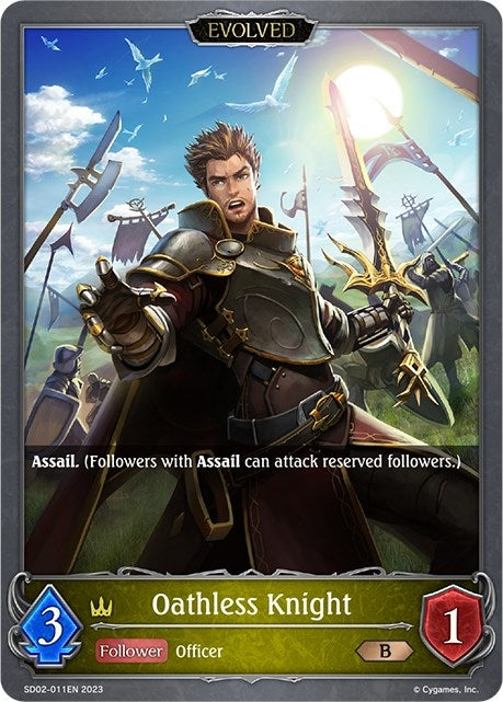 Oathless Knight Evolved (SD02-011EN) [SD02]