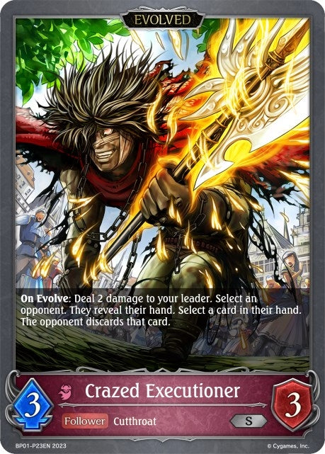 Crazed Executioner Evolved P23EN Foil (BP01-P23EN) [BP01]