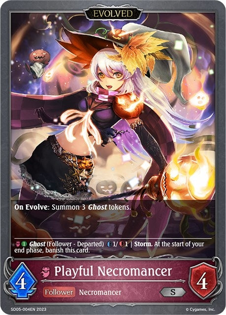 Playful Necromancer Evolved (SD05-004EN) [SD05]