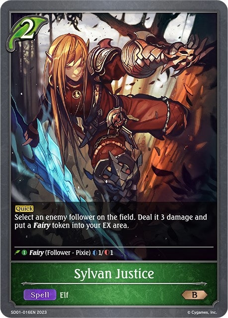 Sylvan Justice (SD01-016EN) [SD01]